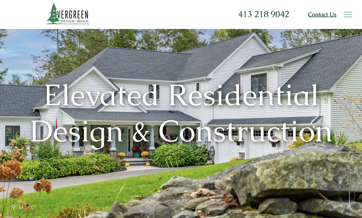 Evergreen Design Build website